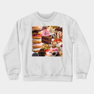 Cakes collage Crewneck Sweatshirt